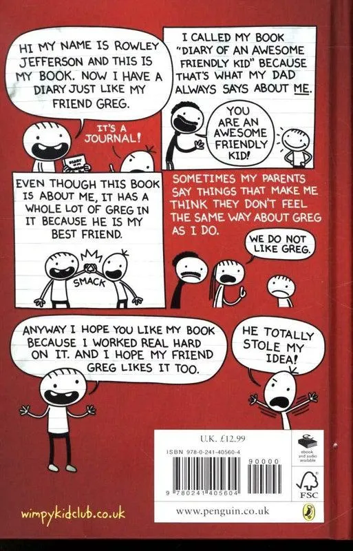 ■ Diary of an Awesome Friendly Kid: Rowley Jefferson's Journal - Hardback