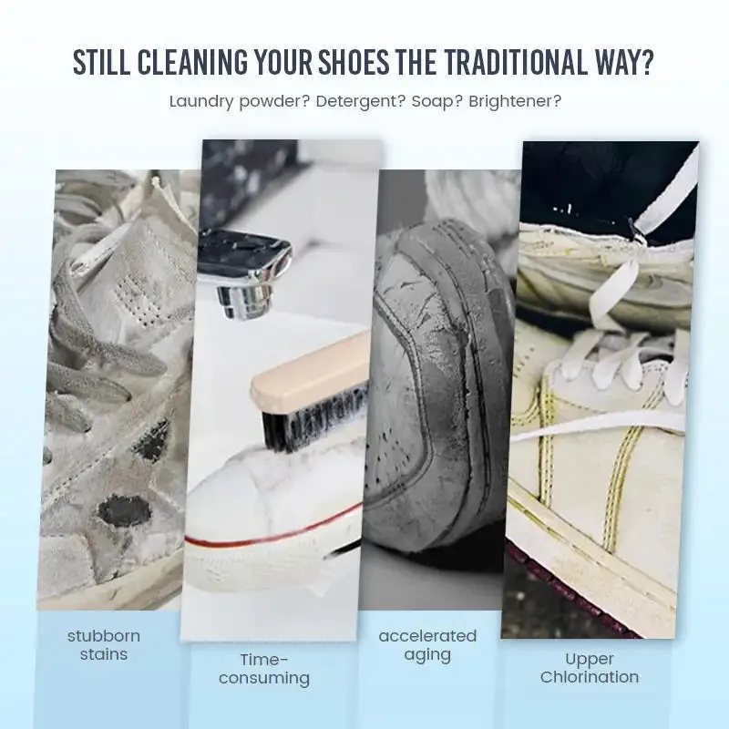 100g Reusable White Shoe Cleanning Cream Shoe Cleaner Household Sports Shoes Canvas Shoes Cleaner Cleaning Tools With Wipe Sponge