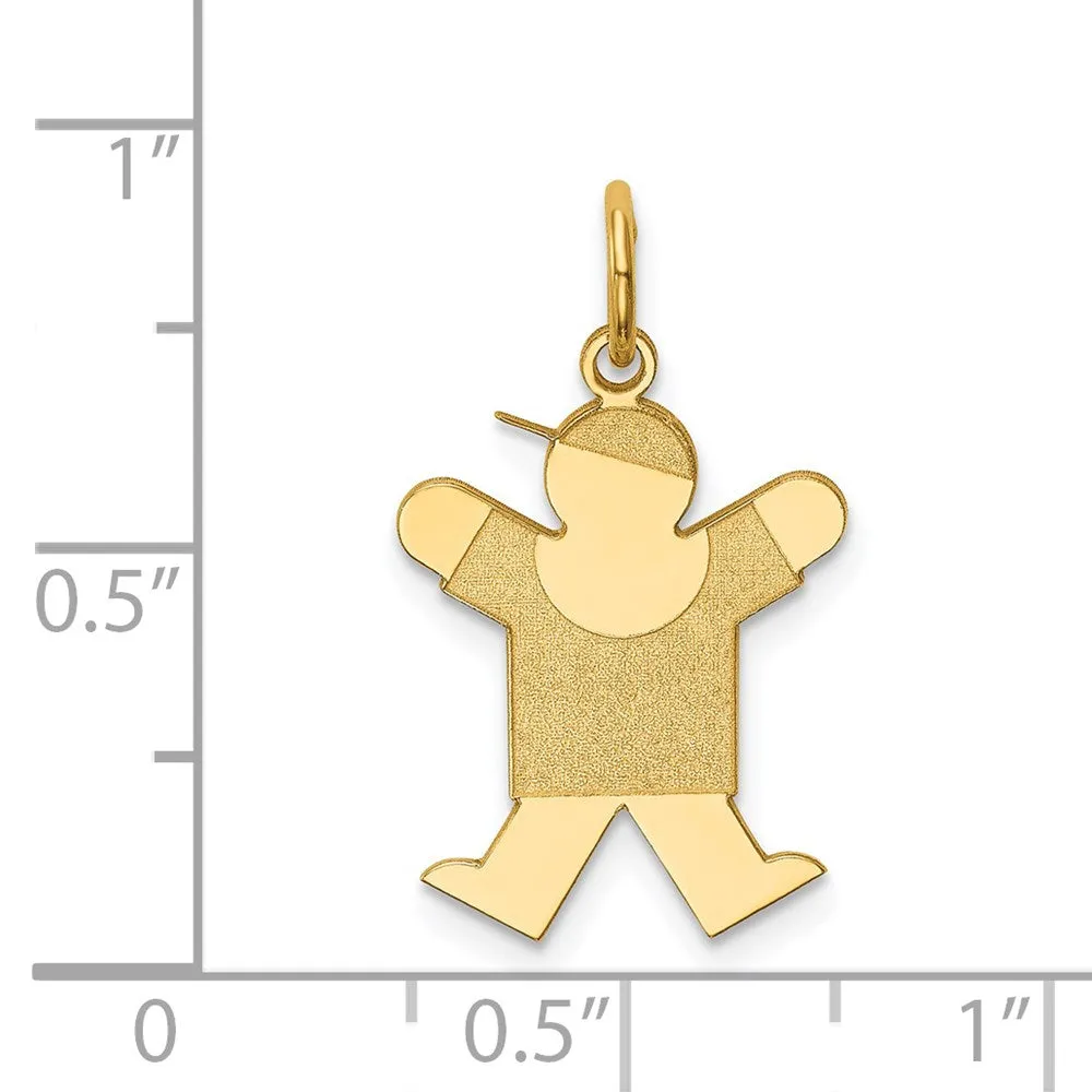 14k Yellow Gold Kid Charm