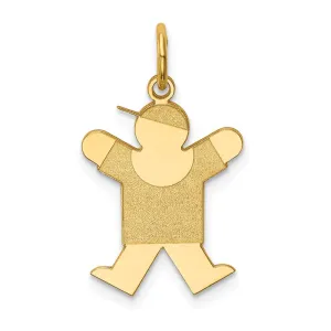 14k Yellow Gold Kid Charm