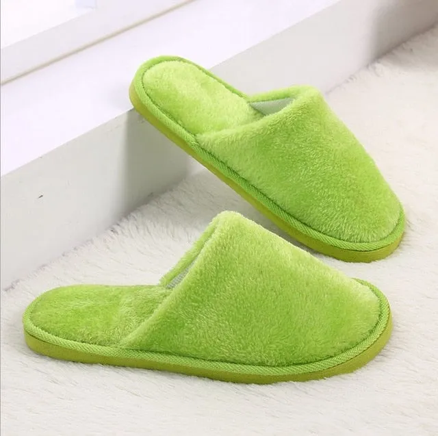 2019 Women Men Shoes Slippers Men Warm Home Plush Soft Slippers Indoors Anti-skid Winter Floor Bedroom Shoes chaussures femme