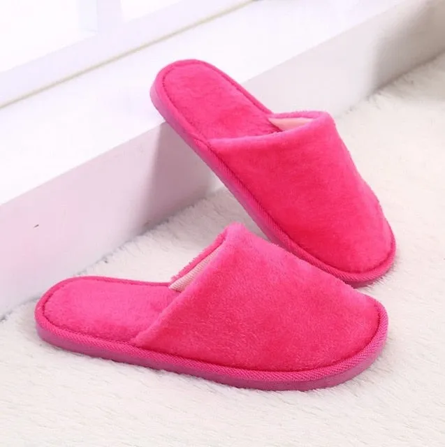 2019 Women Men Shoes Slippers Men Warm Home Plush Soft Slippers Indoors Anti-skid Winter Floor Bedroom Shoes chaussures femme