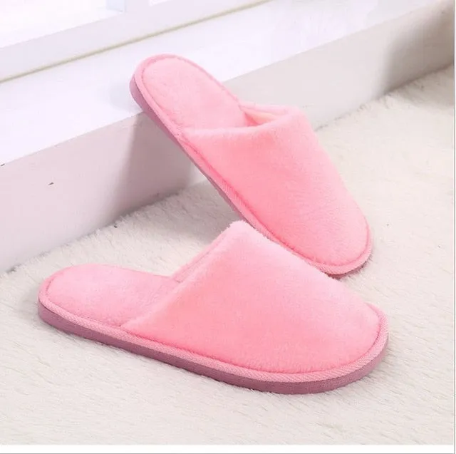 2019 Women Men Shoes Slippers Men Warm Home Plush Soft Slippers Indoors Anti-skid Winter Floor Bedroom Shoes chaussures femme