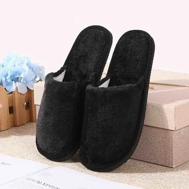 2019 Women Men Shoes Slippers Men Warm Home Plush Soft Slippers Indoors Anti-skid Winter Floor Bedroom Shoes chaussures femme