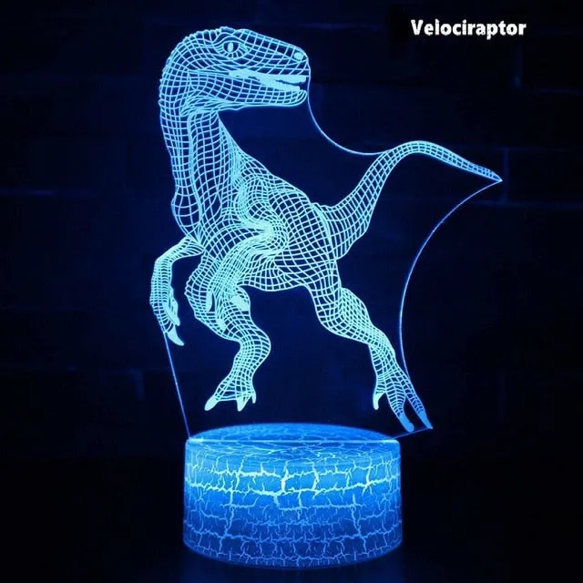 3D Dinosaur Night Light