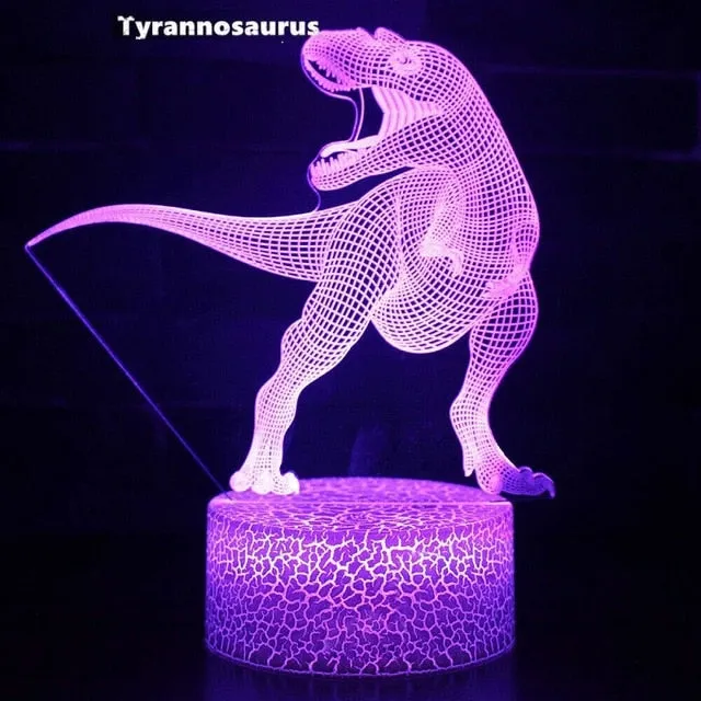 3D Dinosaur Night Light