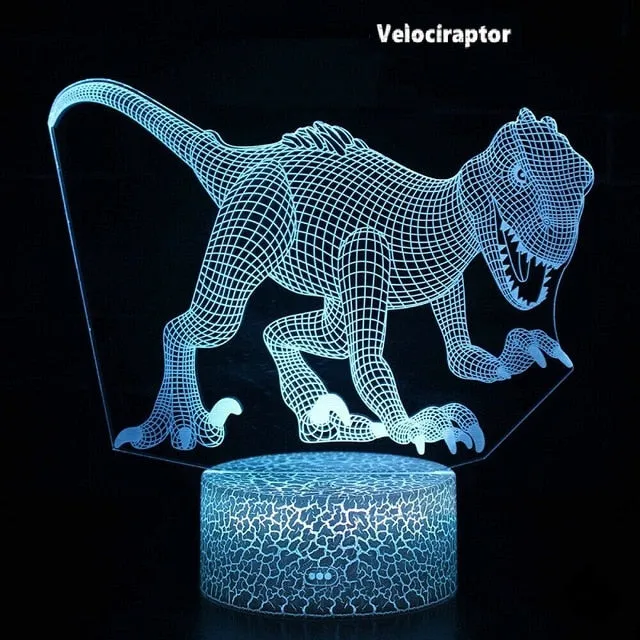 3D Dinosaur Night Light