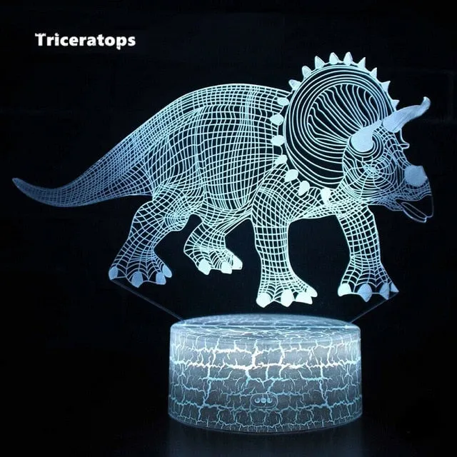 3D Dinosaur Night Light