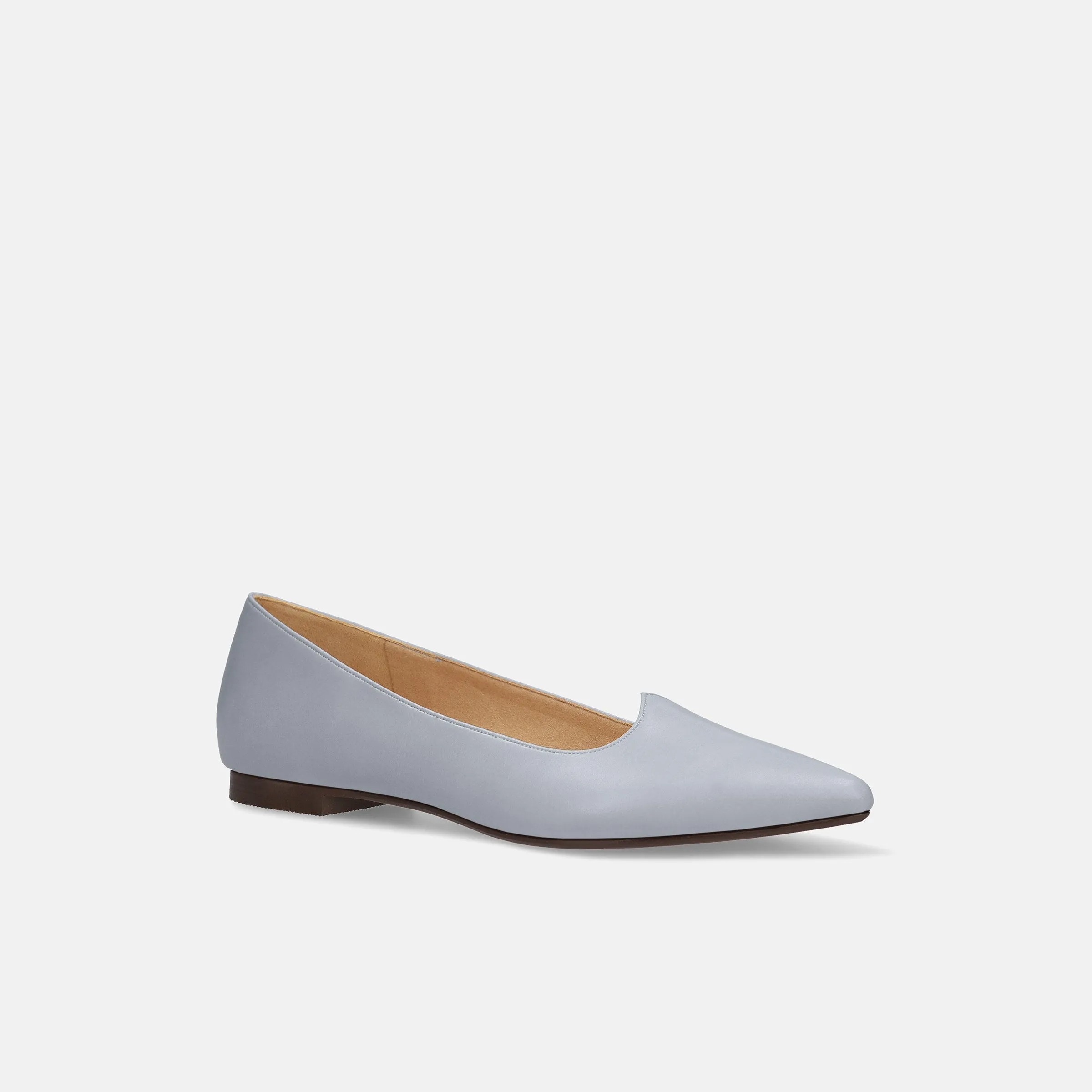 40%OFF: 2024SS: Heart Cut Flat Shoes (m17028) Dusty Blue