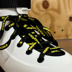 50/50 laces - black/yellow