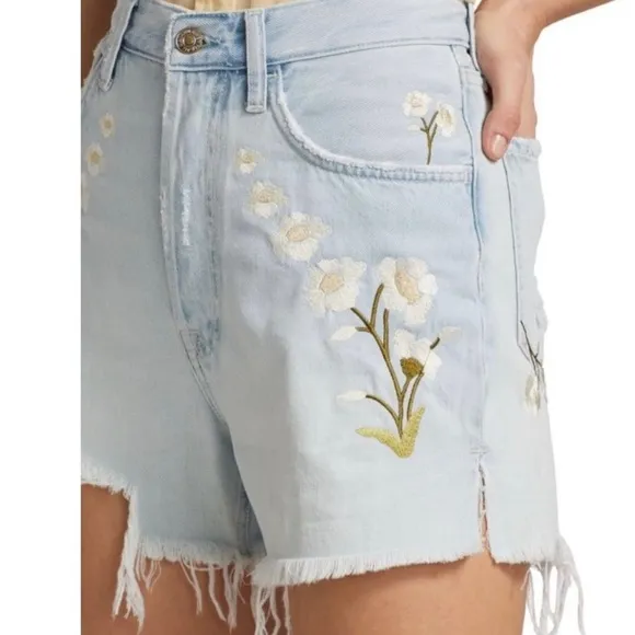7 For All Mankind Easy Ruby High Rise Denim Shorts