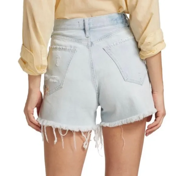 7 For All Mankind Easy Ruby High Rise Denim Shorts