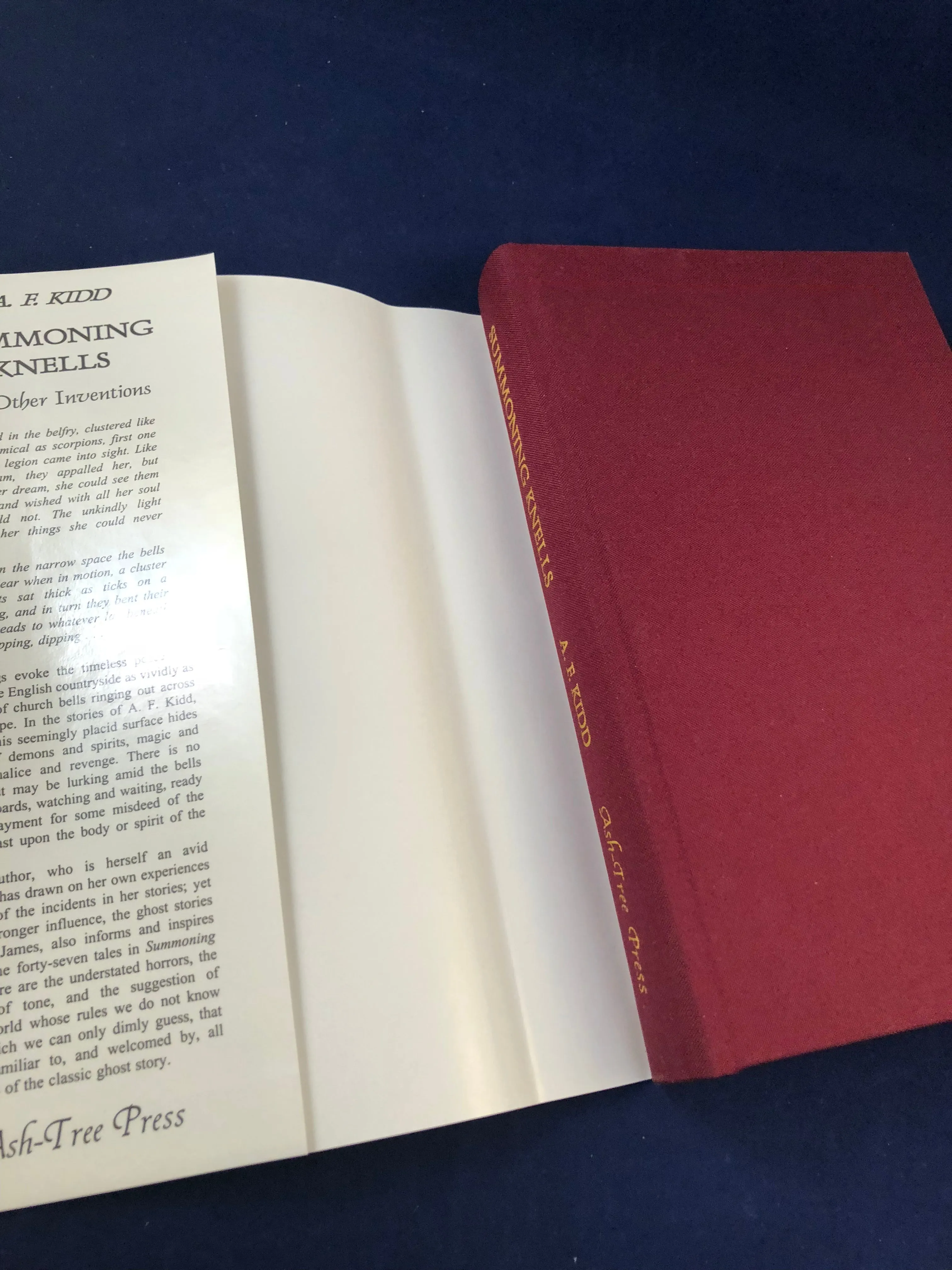 A. F. Kidd - Summoning Knells, Ash-Tree Press 2000, Limited to 500 Copies, Inscribed with some correspondence