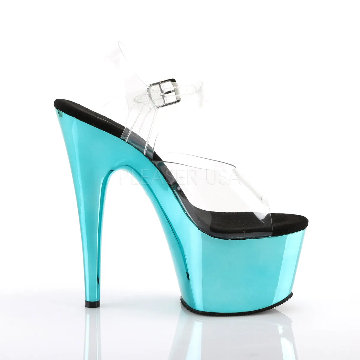 ADORE-708  Clear/Turquoise  Chrome