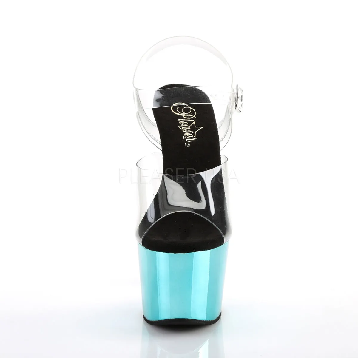 ADORE-708  Clear/Turquoise  Chrome