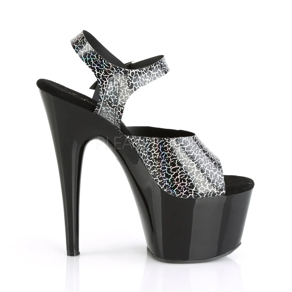 ADORE-708N-CK  Black Cracker Hologram TPU/Black