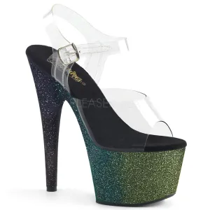 ADORE-708OMBRE  Clear/Emerald-Poison-Black Ombre