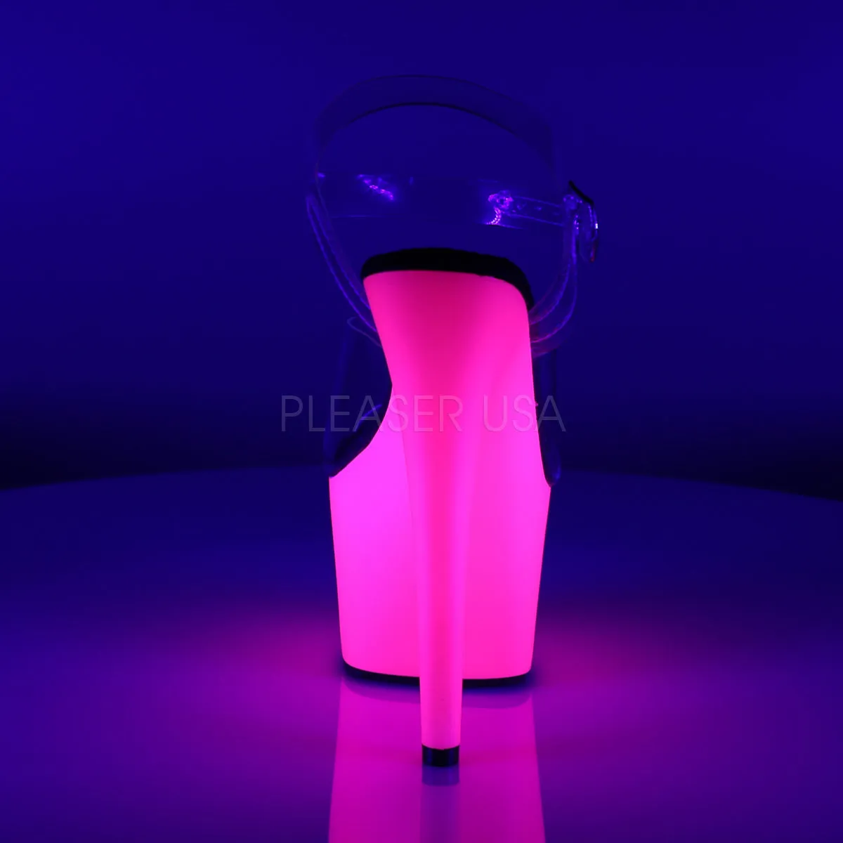 ADORE-708UV  Clear/Neon Pink
