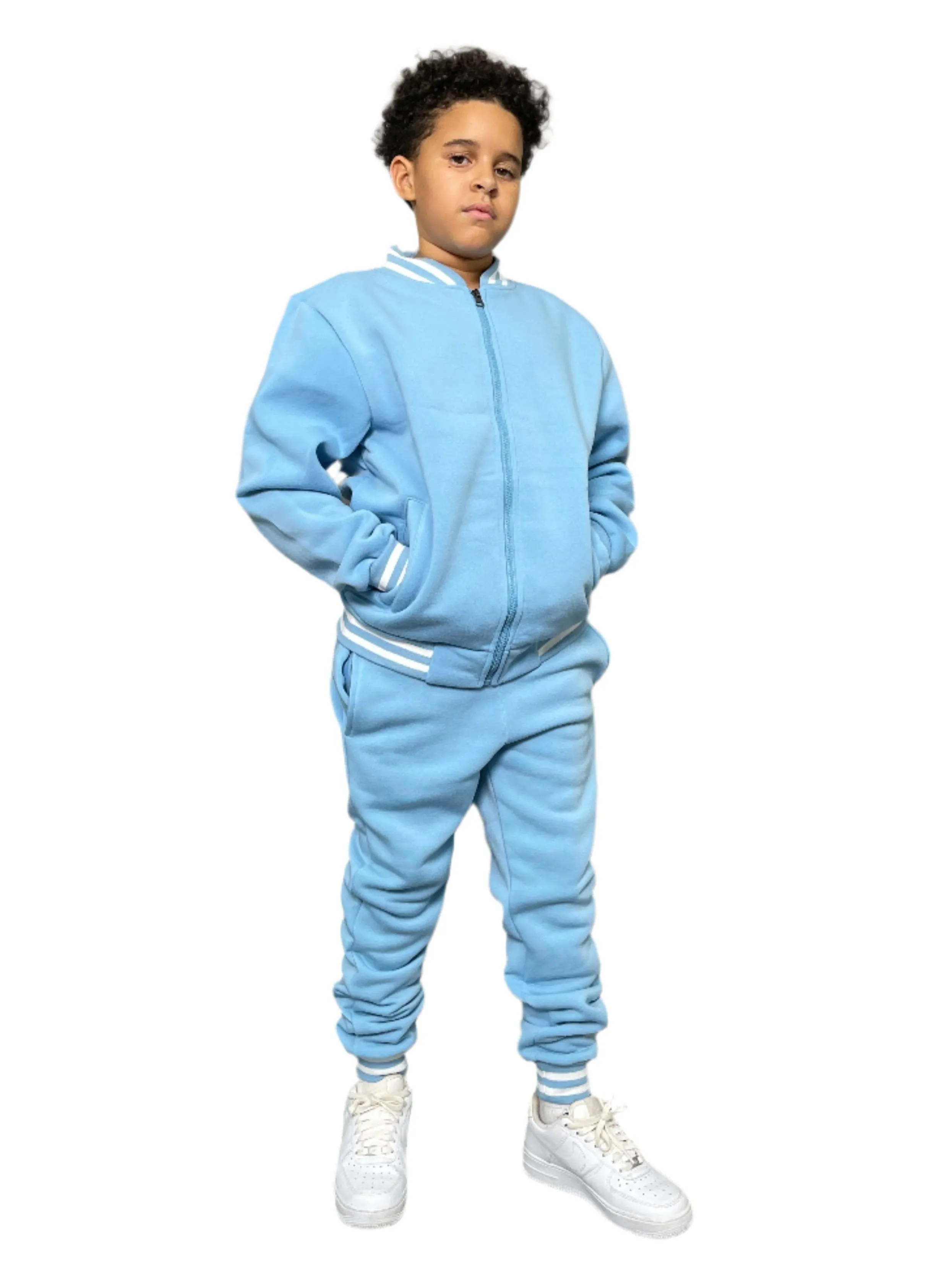 AF18595K-Kid's Varsity Fleece Set(8PCS)