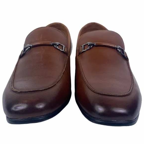 Alfani Truman Tan Bit Slip On Loafer Shoes