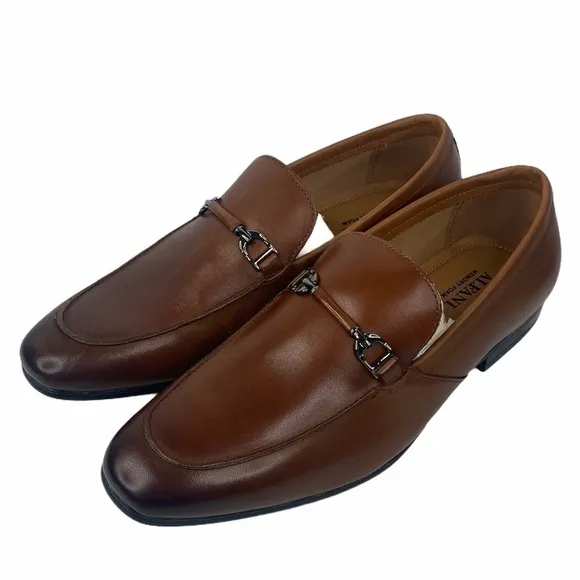 Alfani Truman Tan Bit Slip On Loafer Shoes