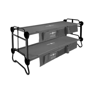 Anthracite Grey Disc-O-Bed XL (Adult Kid O Bunk) camping bunk beds & couch for adults