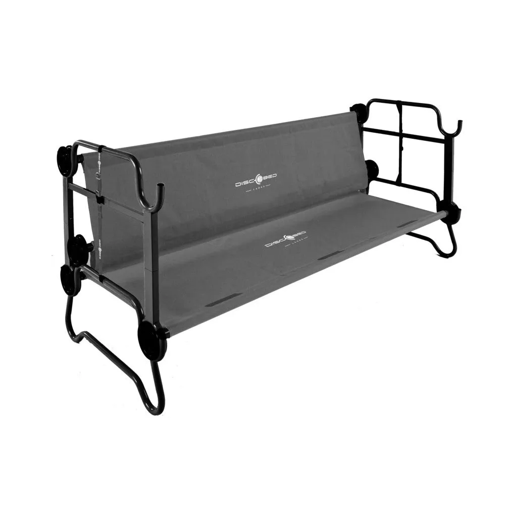 Anthracite Grey Disc-O-Bed XL (Adult Kid O Bunk) camping bunk beds & couch for adults