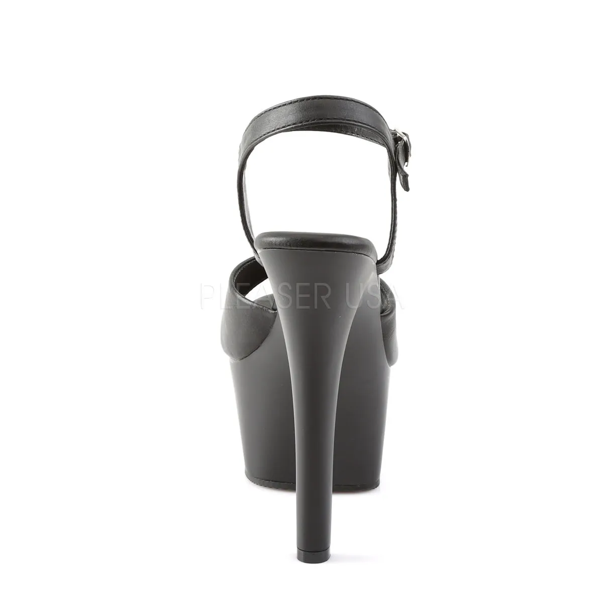 ASPIRE-609  Black Faux Leather/Black Matte