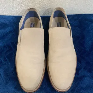 Aston Grey men's gaellig slip on shoes suede leather
