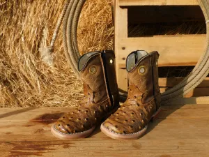 Baby Boy Ostrich Boots