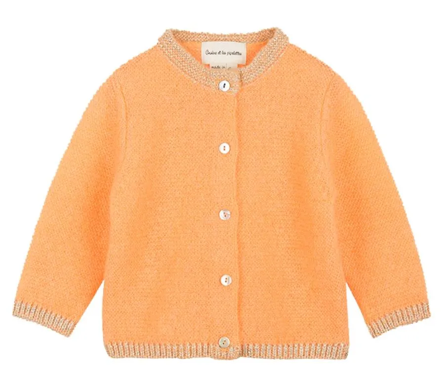 Baby Girl Rachelle Coral Cardigan