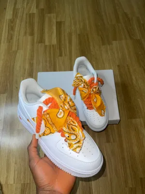 Bandana X Orange rope lace AF1