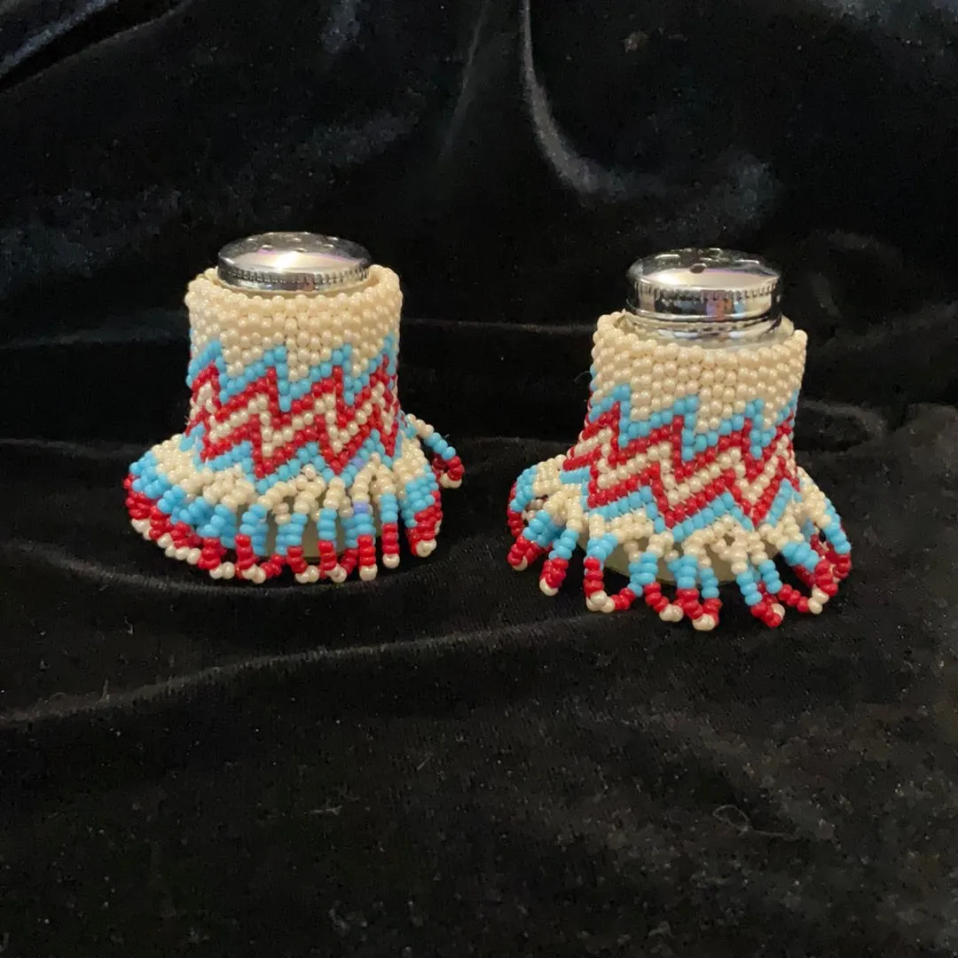 Beaded Set of Salt & Pepper Shaker