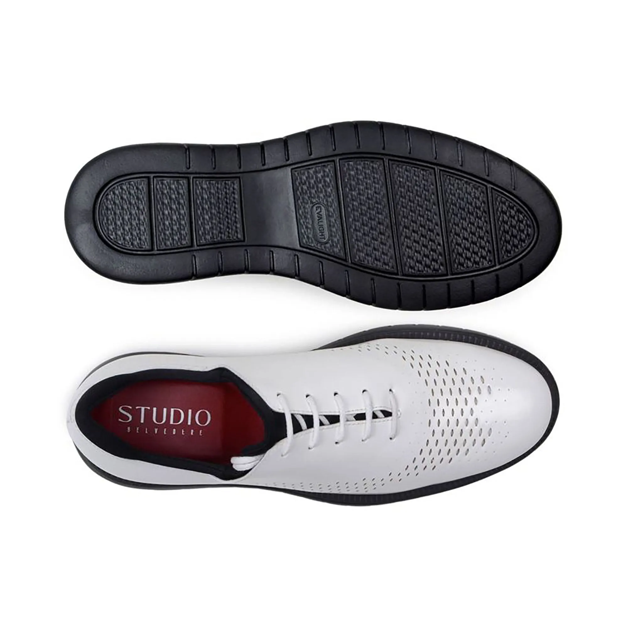 Belvedere Maxim in White Rich Patent Leather Sneakers