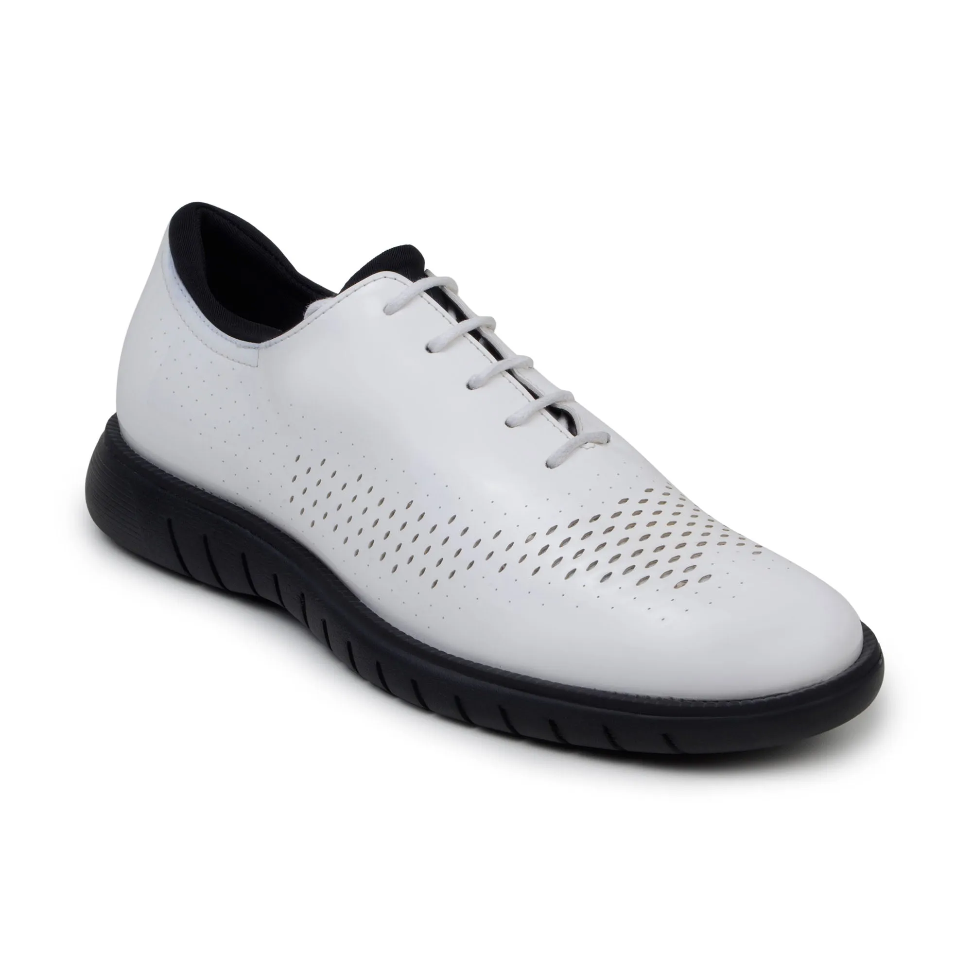 Belvedere Maxim in White Rich Patent Leather Sneakers