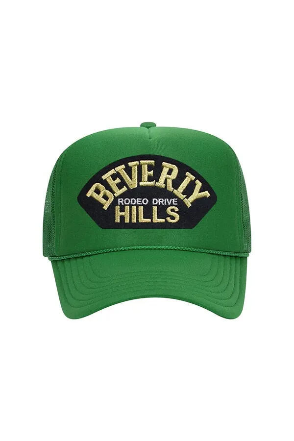 Beverly Hills Embroidered Patch Trucker Hat