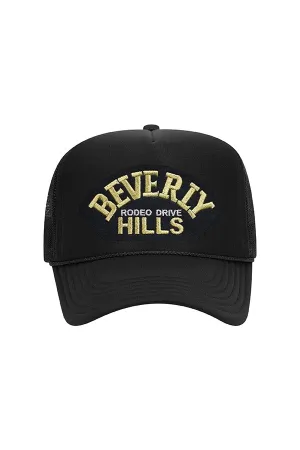 Beverly Hills Embroidered Patch Trucker Hat