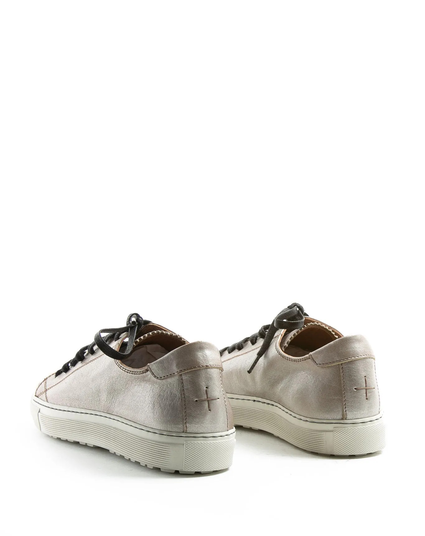 BEXY Silver Leather Sneakers