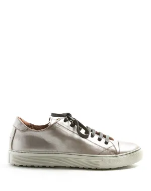 BEXY Silver Leather Sneakers