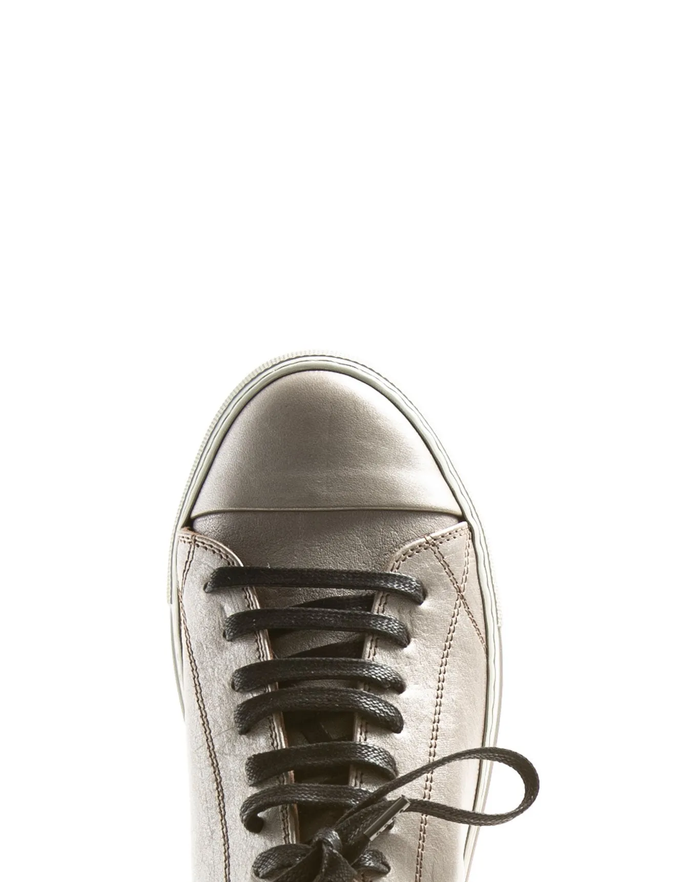 BEXY Silver Leather Sneakers