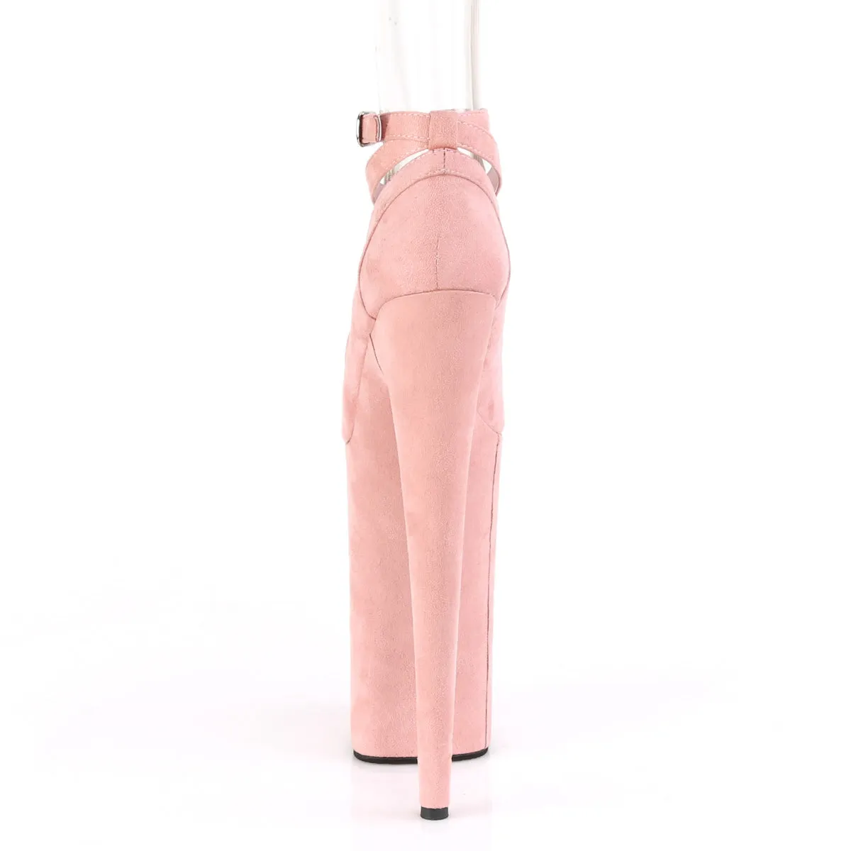 BEYOND-087FS  Baby Pink Faux Suede/Baby Pink Faux Suede