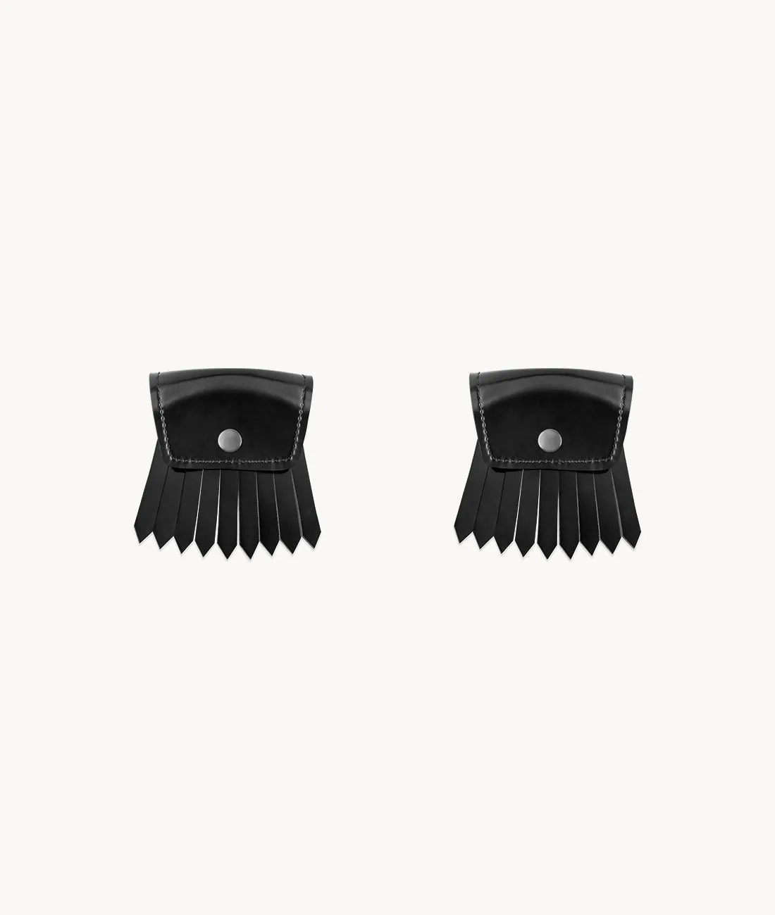 Black Concealed Tassel Buckle