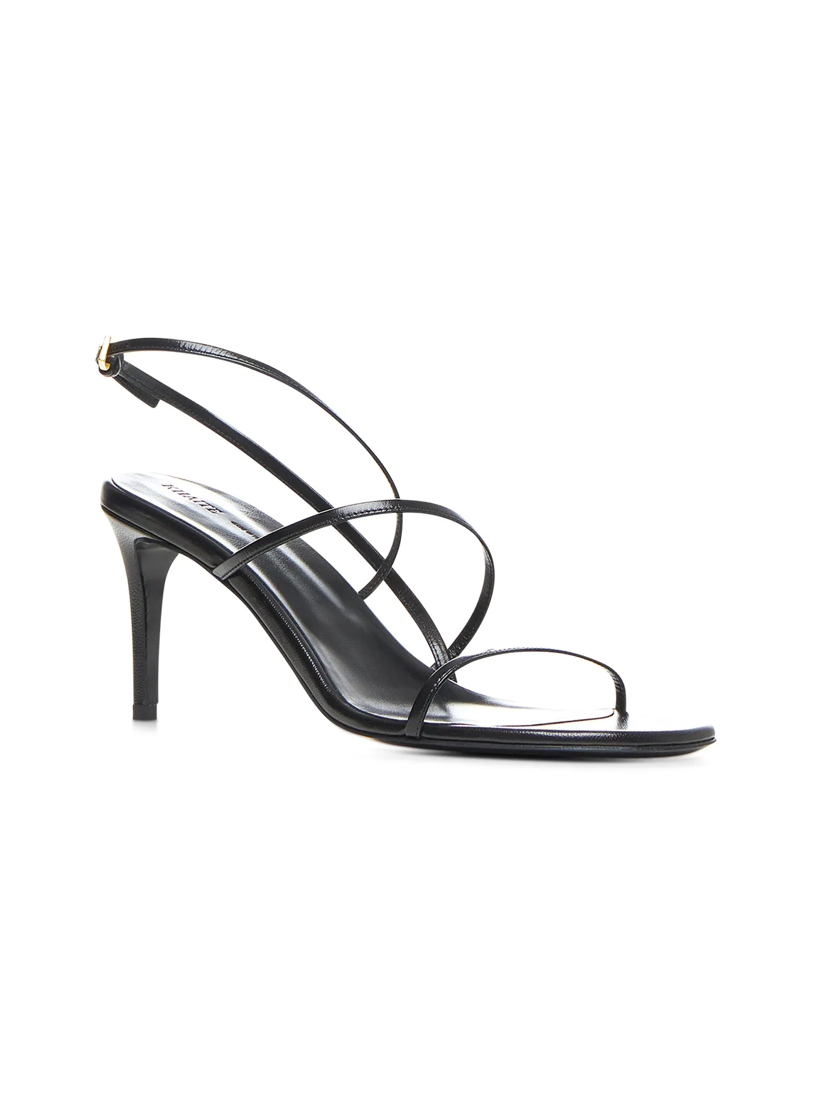 Black leather Loop sandals