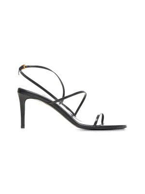 Black leather Loop sandals