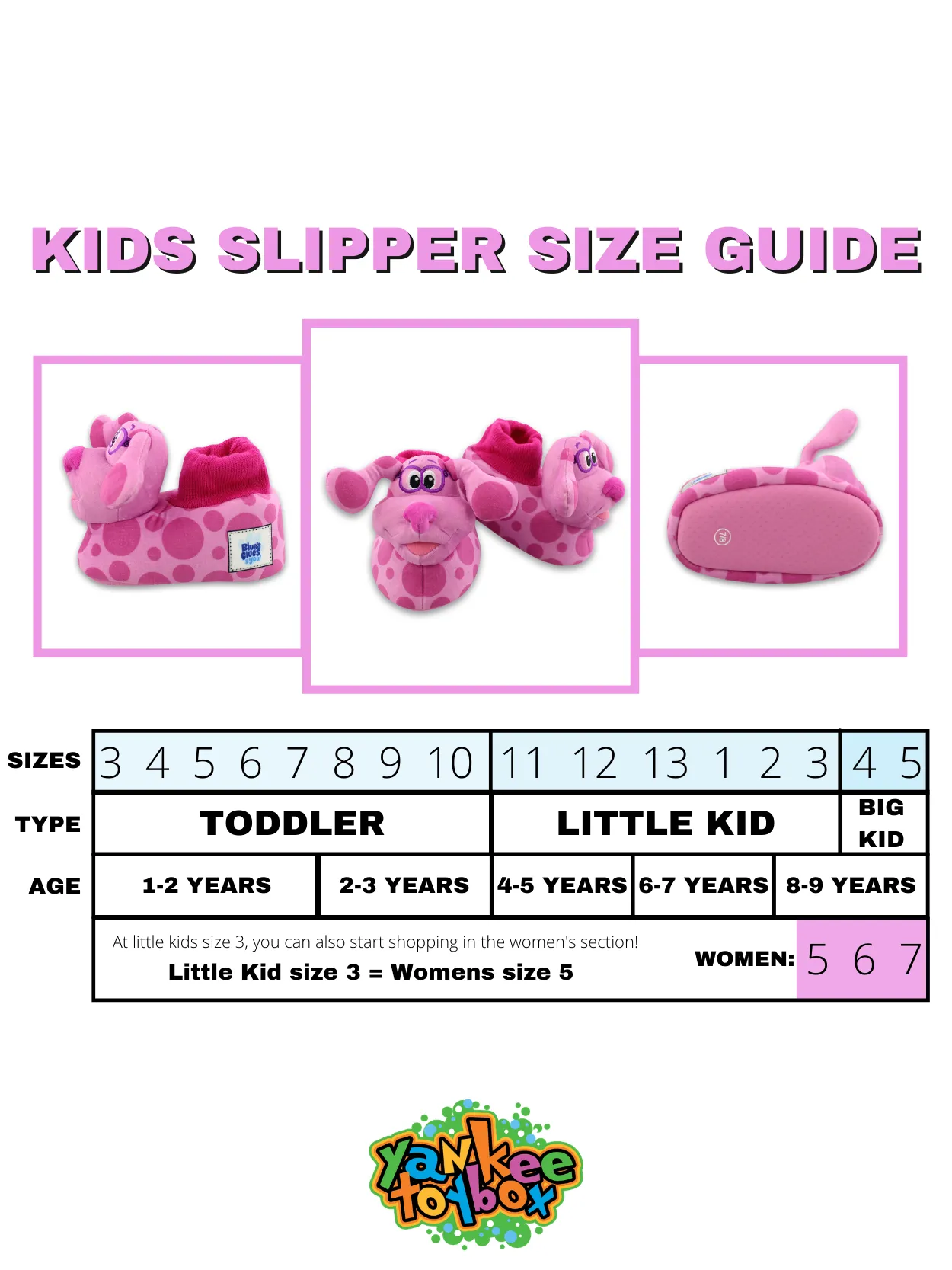 Blue's Clues & You Plush 3D Sock Top Slippers