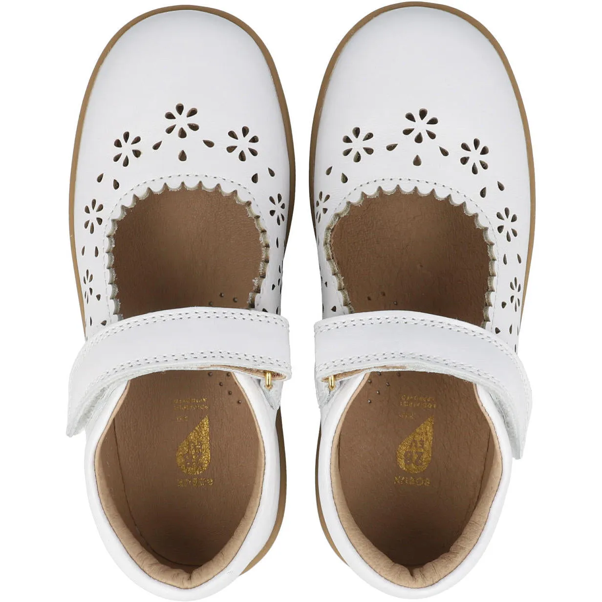 Bobux Tilly White Mary Jane Kids Shoes