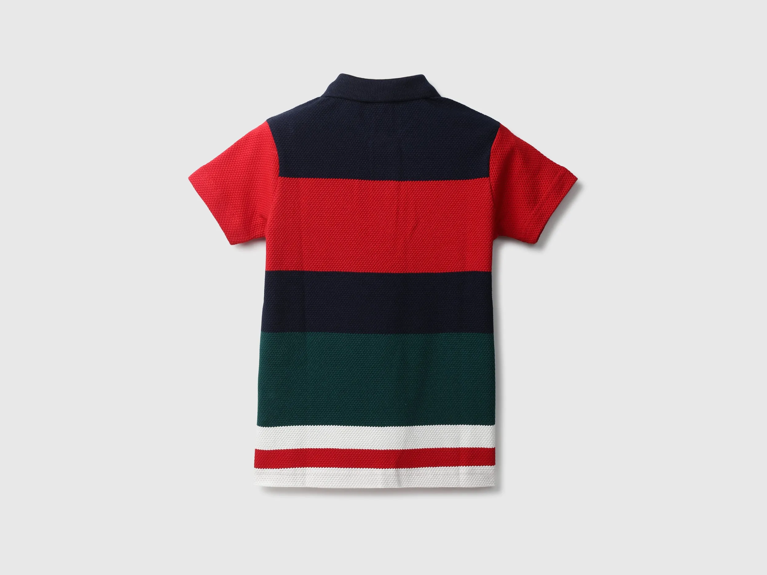 Boys Colorblocked Polo Collar T-shirt
