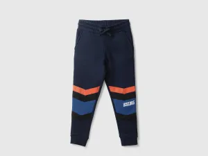 Boys Colorblocked Regular Fit Joggers