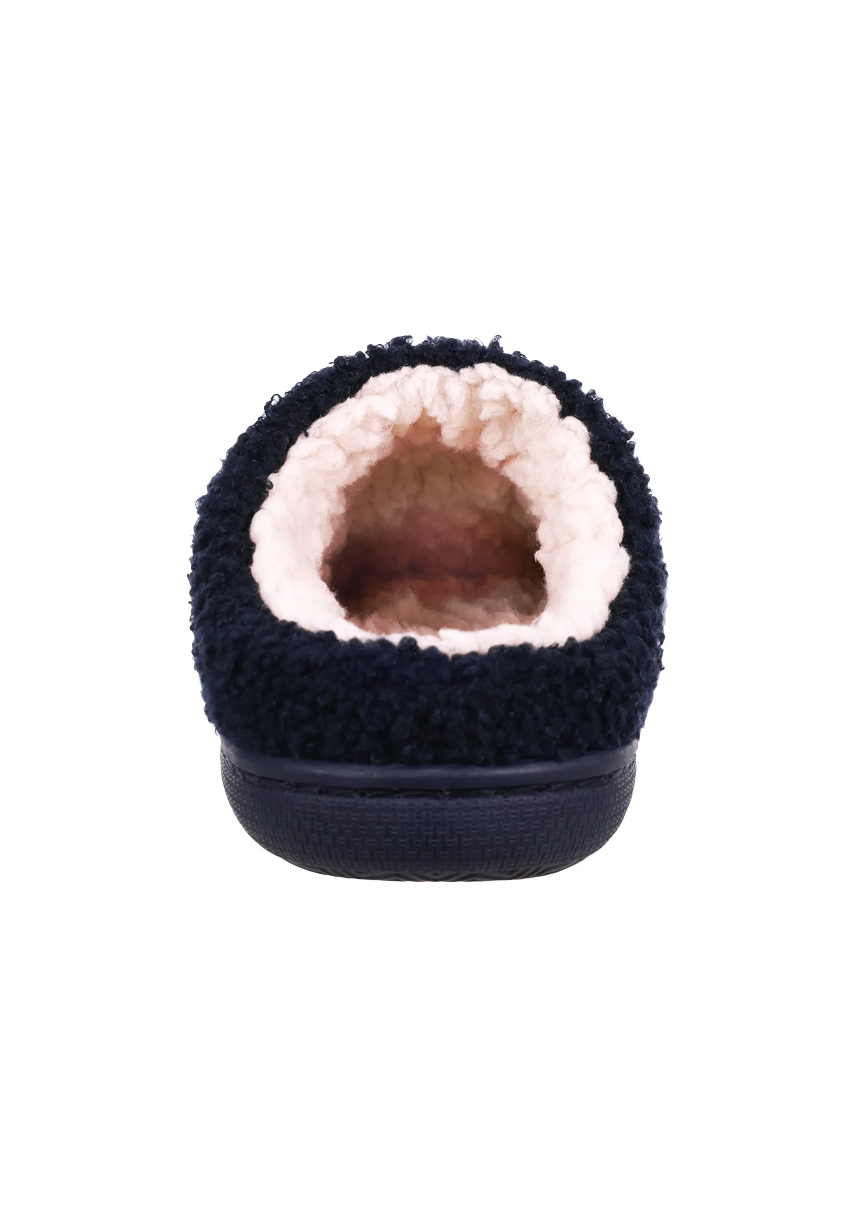 Boys Faux Berber Scuff with Sport Icons