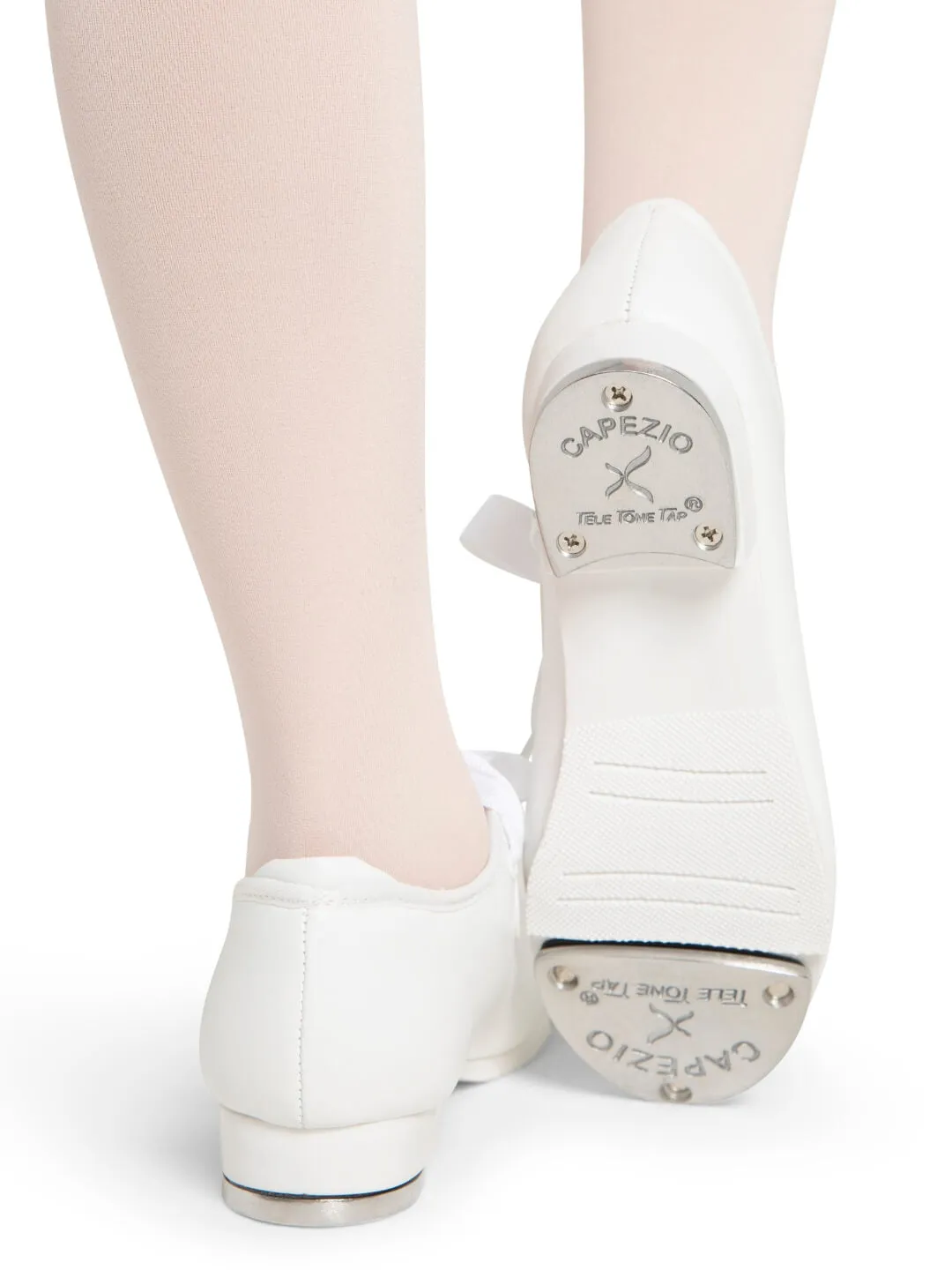 Capezio Jr Tyette White Tap Shoe Child